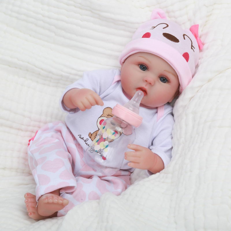 CHAREX Reborn Baby Dolls Girl - 16 Inches Realistic Soft Vinyl Newborn Baby Doll That Look Real, Best Toy for Kids Ages 3+ - Image 5